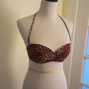 Victoria's secret leopard swimsuit top